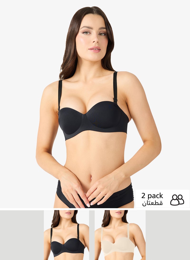 جينجر طقم حمالة صدر مبطنة بدون أسلاك سلس - Image 1